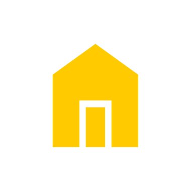 Emlak simgesi, vektör illüstrasyonu