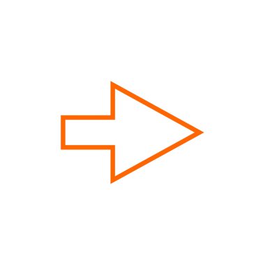 İmleç işareti. işaret simgesi. Beyaz arkaplanda sembol