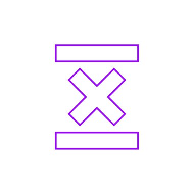 Tek izole yol simgesinin vektör illüstrasyonu