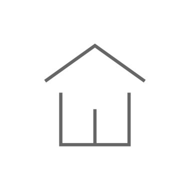 Emlak simgesi, vektör illüstrasyonu