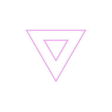 üçgen ikon vektör logo tasarımı