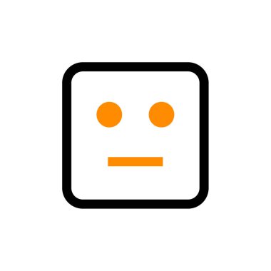 yüz vektörü ince çizgi simgesi