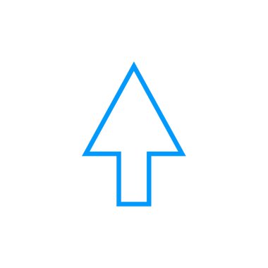 Ok simgesi. vektör illüstrasyonu   