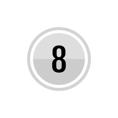 8. raundun vektör logosu