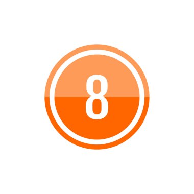 8. raundun vektör logosu