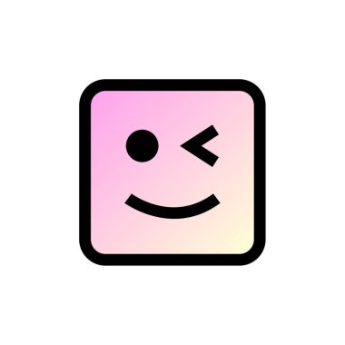 Göz kırpma ikon vektörü. Düz çizgi biçim illüstrasyonuName