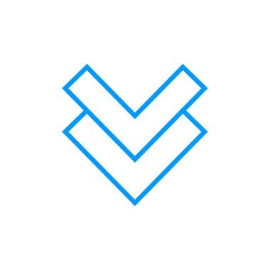 işaret simgesini işaretle, vektör illüstrasyonu