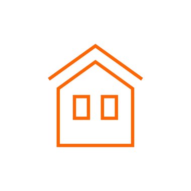 Emlak simgesi, vektör illüstrasyonu