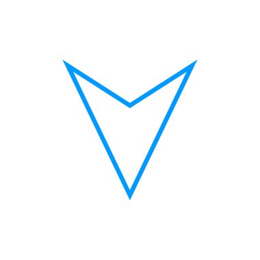 ok işareti simgesi, vektör çizimi  