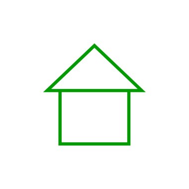 Emlak simgesi, vektör illüstrasyonu