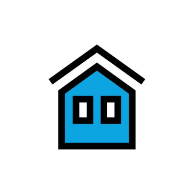 Emlak simgesi, vektör illüstrasyonu