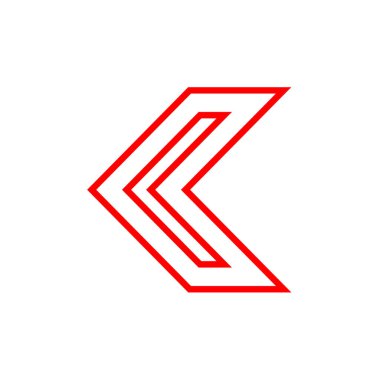 Ok simgesi. Web sitesi veya uygulama için basit tasarım ögeleri.