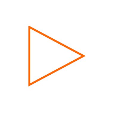 Vektör çizimi. Simgeyi çal. beyaz üzerine izole