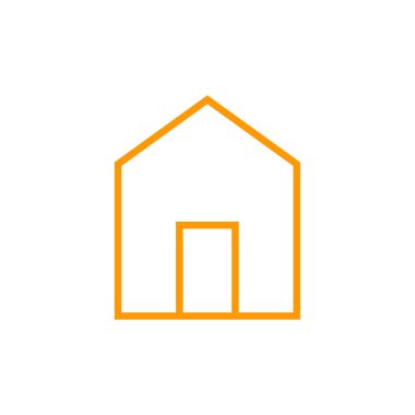 Emlak simgesi, vektör illüstrasyonu