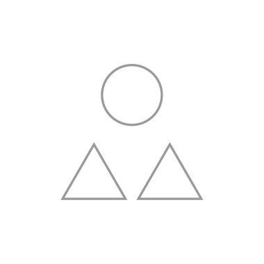 Oklu adamın vektör simgesi.