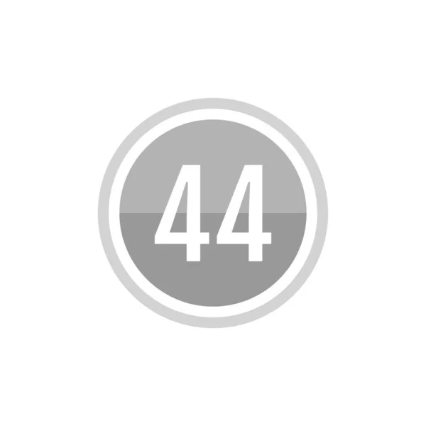 44의 일러스트레이션 아이콘 — 스톡 벡터