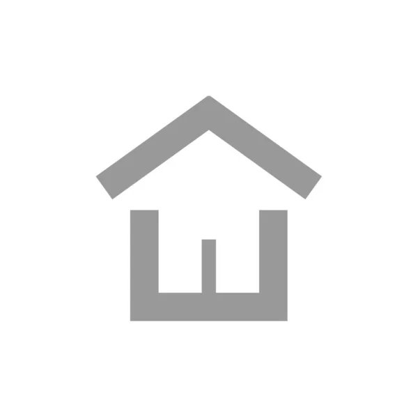 Concepto Inmobiliario Simple Icono Web Casa — Archivo Imágenes Vectoriales
