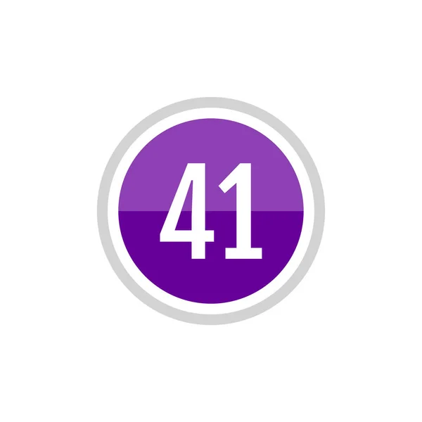 圆形玻璃紫色矢量符号图标41号 — 图库矢量图片