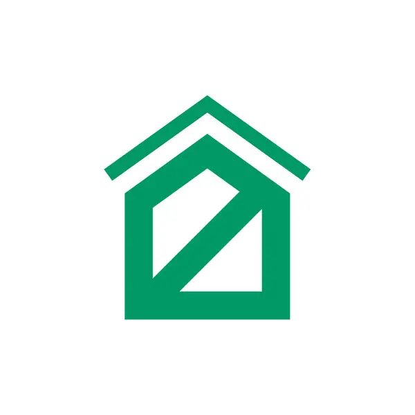 Immobilienkonzept Einfache Web Ikone Des Hauses — Stockvektor