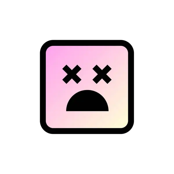 Vektorová Ilustrace Emoji Ikona Emotikonu — Stockový vektor