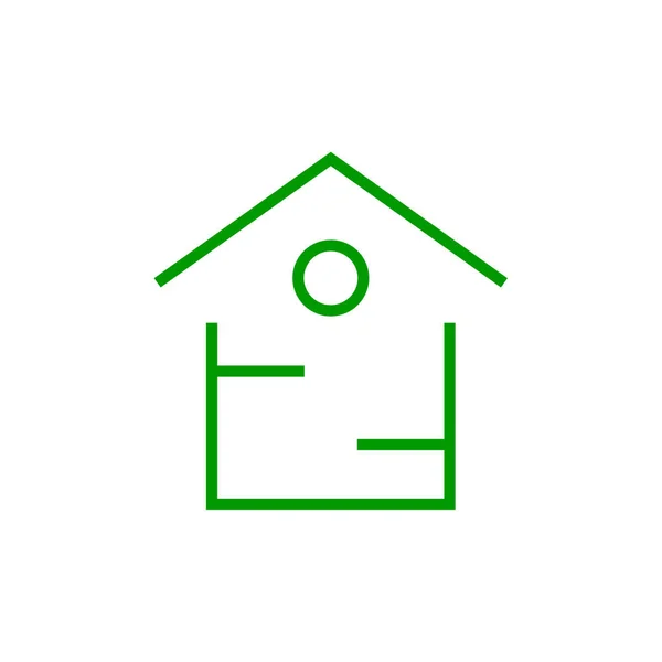 Домашня Ікона Концепція Нерухомості Вектор Плоска Іконка — стоковий вектор