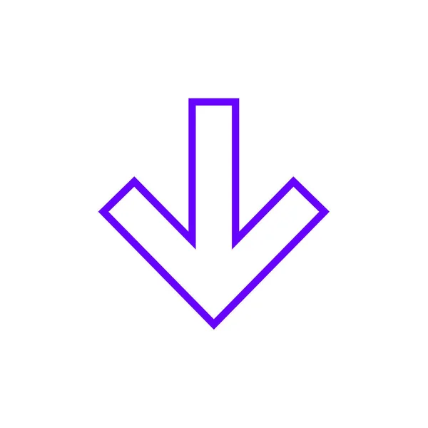 Icona Freccia Illustrazione Vettoriale — Vettoriale Stock