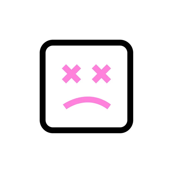 Διανυσματική Απεικόνιση Του Εικονιδίου Emoji Emoticon — Διανυσματικό Αρχείο