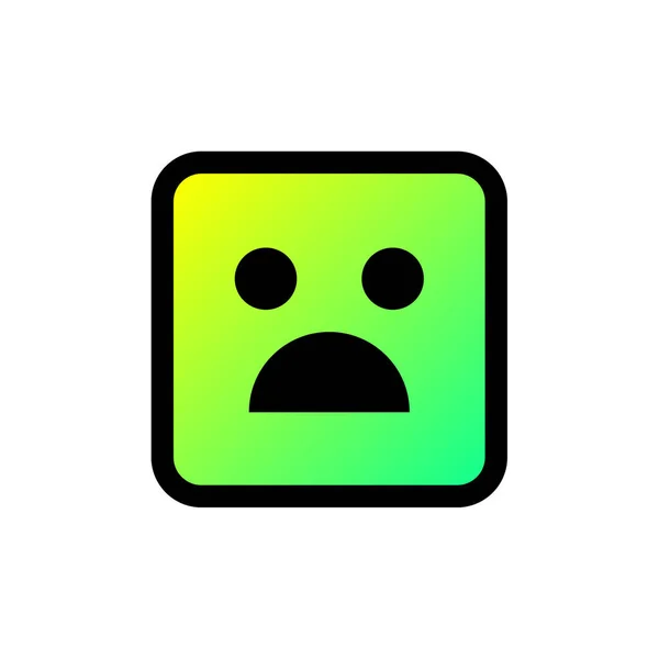 Ilustrasi Vektor Ikon Emoji Pada Latar Belakang Putih - Stok Vektor