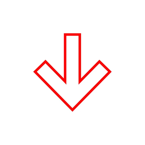 Icono Flecha Ilustración Vectorial — Archivo Imágenes Vectoriales