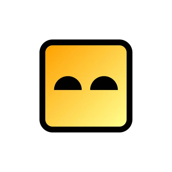 Ilustração Vetor Ícone Emoji Fundo Branco — Vetor de Stock