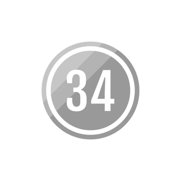 現代の34 Iconロゴデザイン要素のベクターイラスト — ストックベクタ