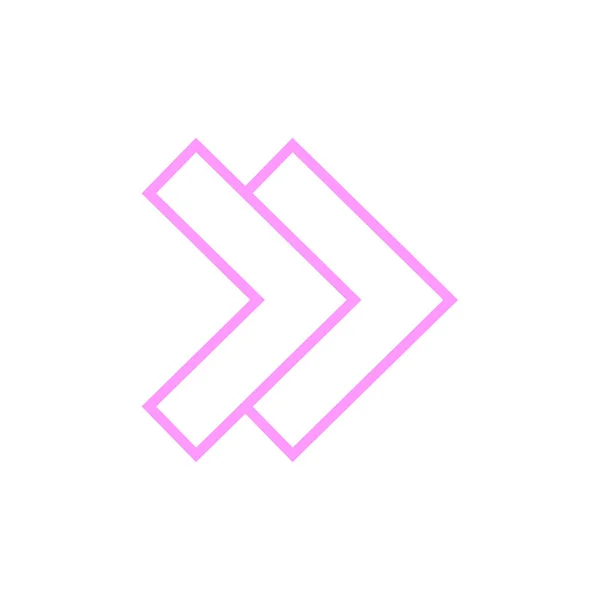 Freccia Icona Vettoriale Simbolo Simbolo Illustrazione — Vettoriale Stock