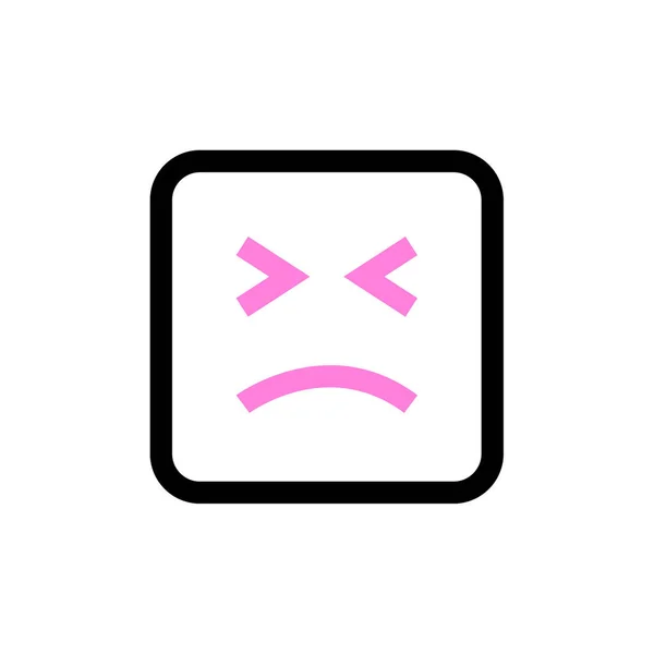 Emoji Ikon Vektor Illusztráció Fehér Háttér — Stock Vector