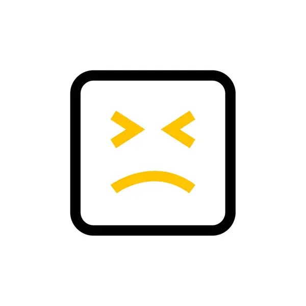 Ilustração Vetorial Ícone Moderno Emoji —  Vetores de Stock