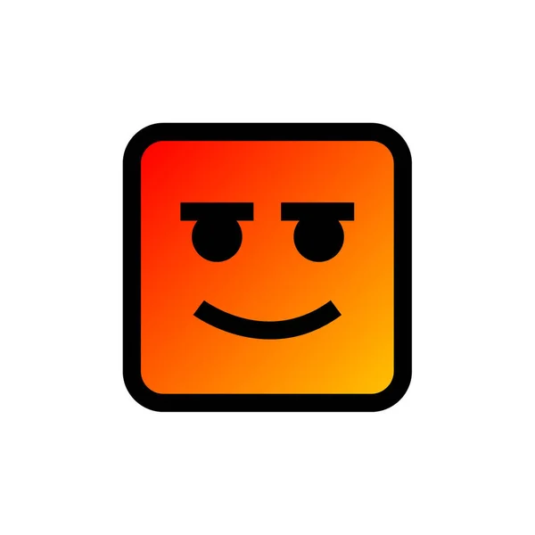 Wektor Ilustracja Współczesnej Ikony Emoji — Wektor stockowy
