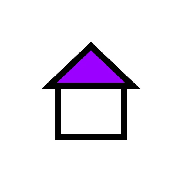 Home Icon Real Estate Concept Vector Flat Icon — Stock Vector