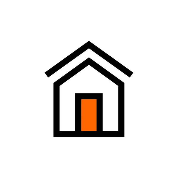 Home Symbol Immobilienkonzept Vektor Flache Ikone — Stockvektor