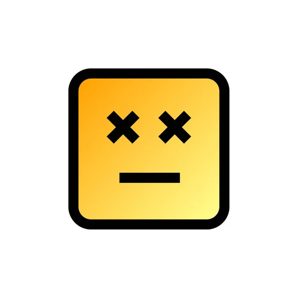 Emoji Emoticon Icoon Ontwerp Vector Illustratie Eps — Stockvector