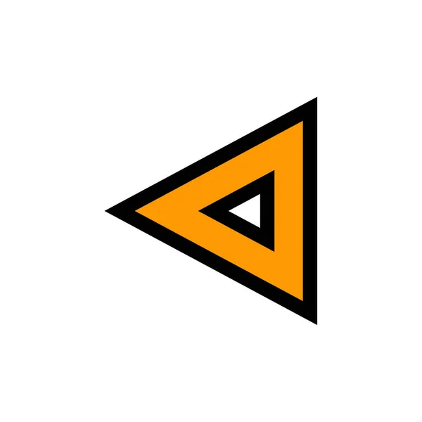 Вектор Иконок Треугольной Стрелки — стоковый вектор