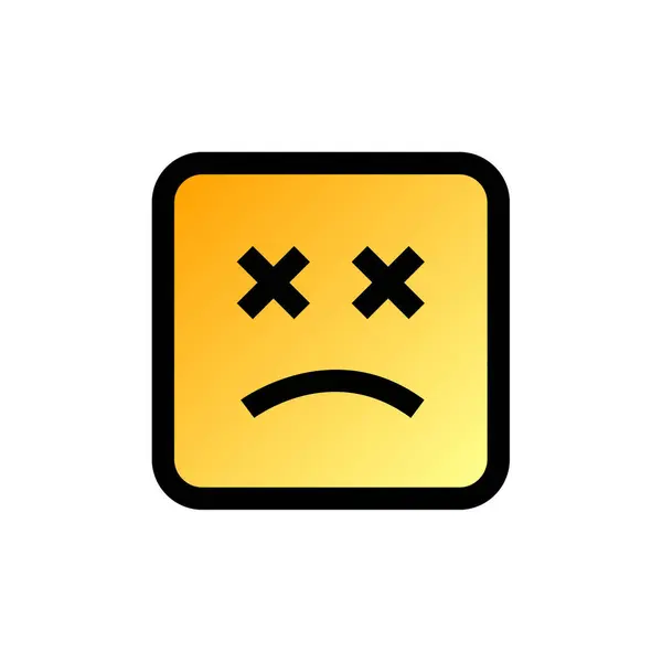 Emoji Face Emoticon Vector Illustration — Stockový vektor