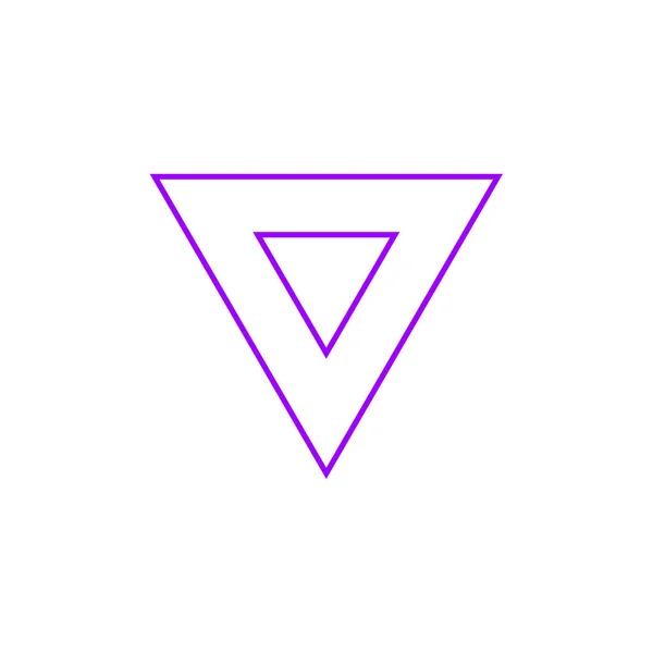 Icona Del Triangolo Illustrazione Vettoriale — Vettoriale Stock