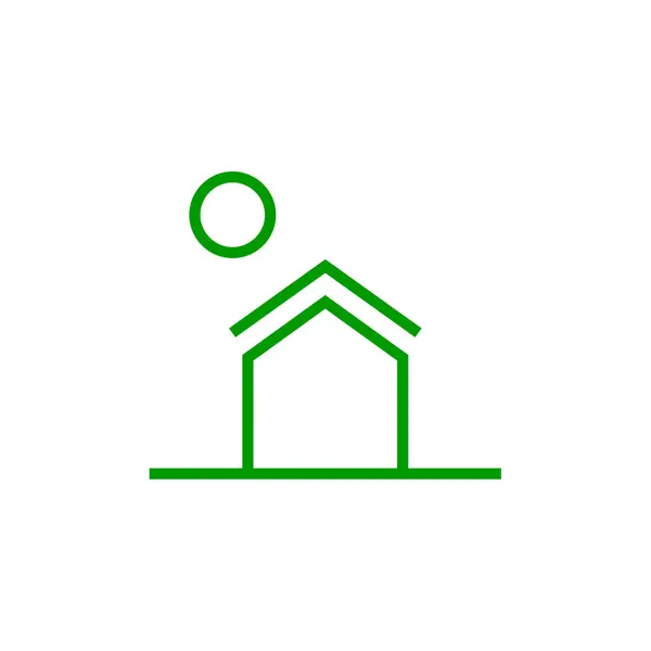 Home Icon Real Estate Concept Vector Flat Icon — Stock Vector