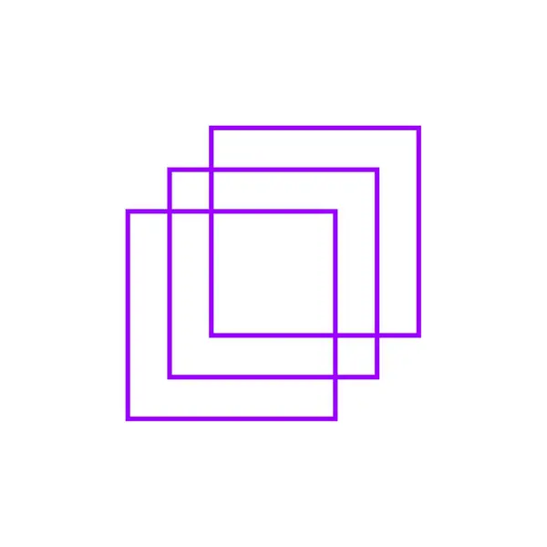 Vectorillustratie Van Een Vierkant Frame — Stockvector