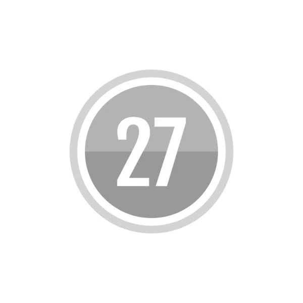 27의 일러스트레이션 아이콘 — 스톡 벡터