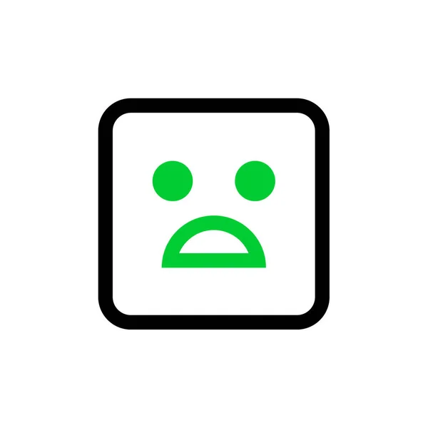 Icona Della Linea Sottile Emoji Illustrazione Vettoriale — Vettoriale Stock