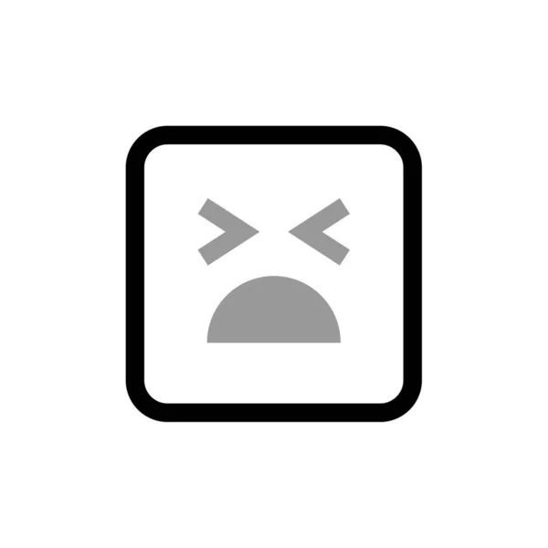 Emoji Square Illustrazione Vettoriale — Vettoriale Stock