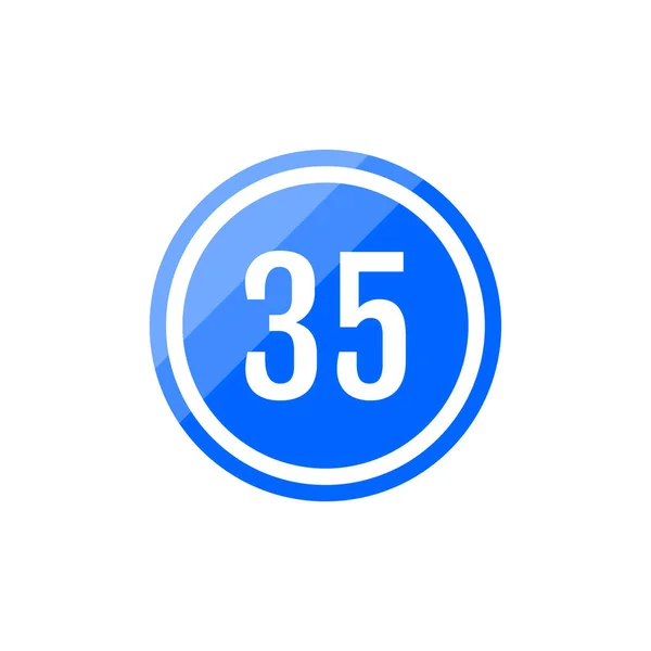Σχεδιασμός Λογότυπου Διανύσματος Του Αριθμού — Διανυσματικό Αρχείο