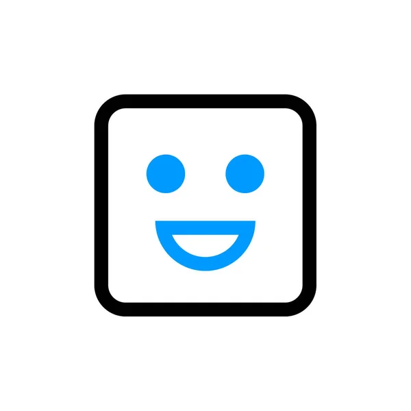 Emoji Square Διανυσματική Απεικόνιση — Διανυσματικό Αρχείο