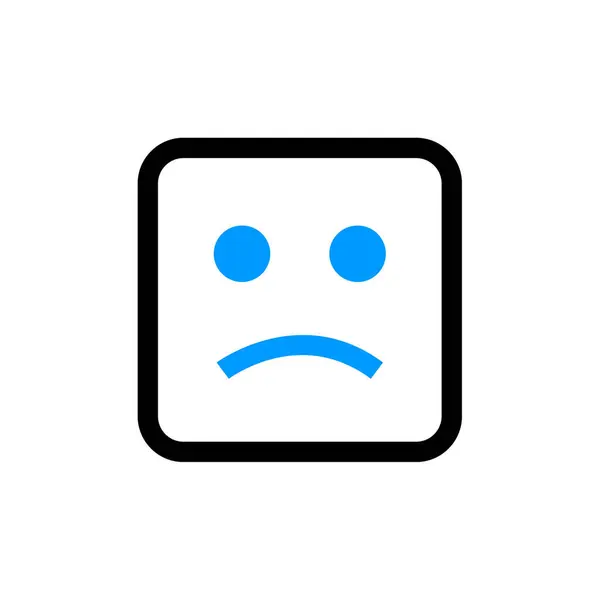 Emoji Symbol Illustration Flache Bauweise — Stockvektor