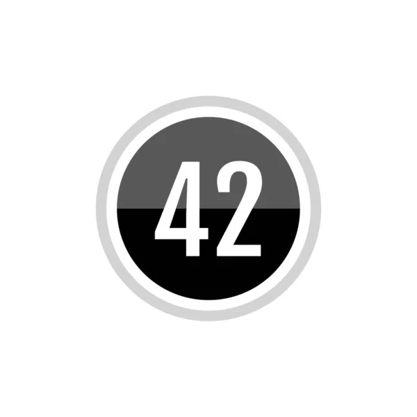 ベクターのロゴデザイン ナンバーズ42 — ストックベクタ
